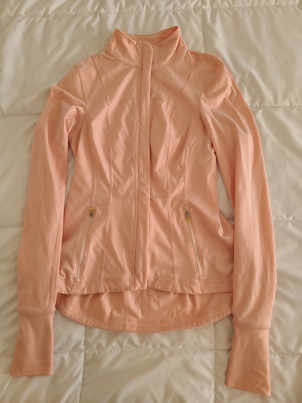 Calvin Klein Pink Zip-Front Athleisure Sweater